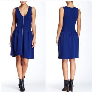 Sandro Paris 3 Dress Savage Blue V Neck